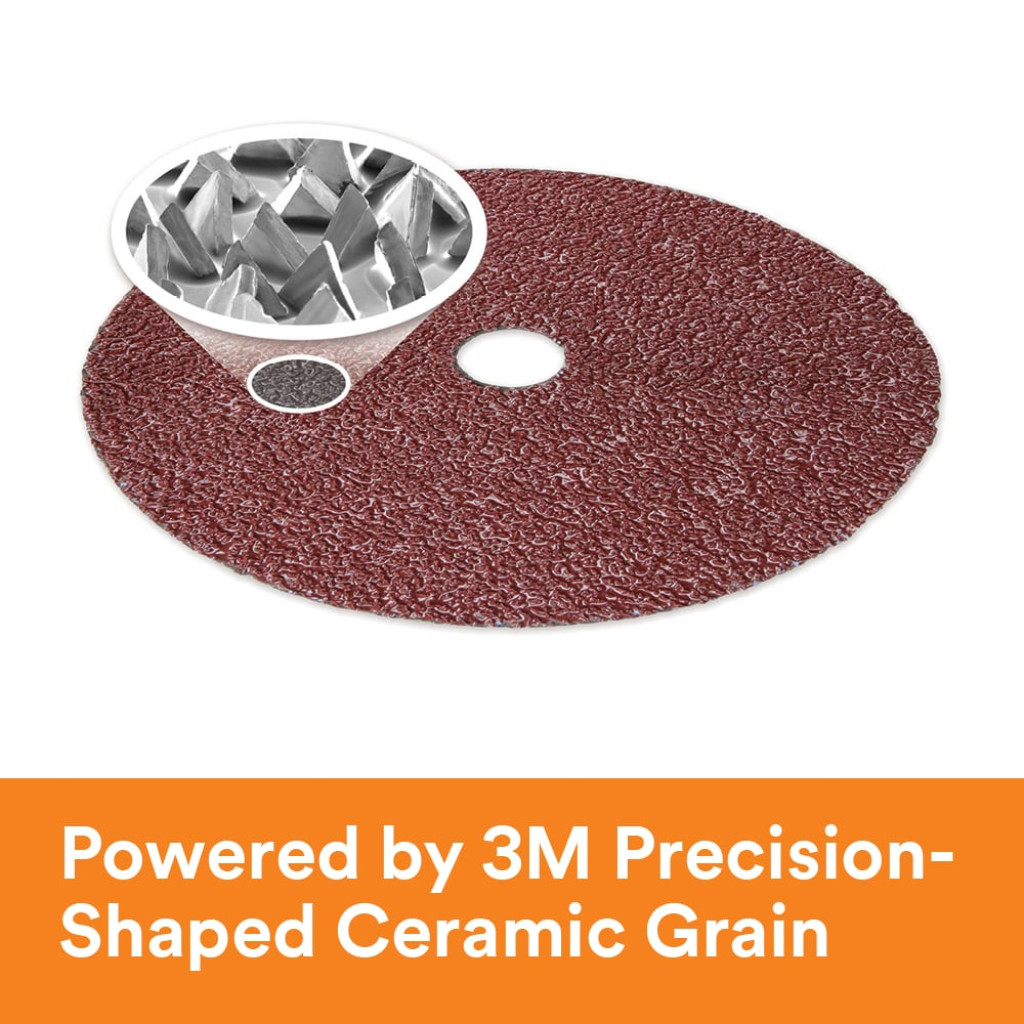 3M Cubitron II Fibre Disc 982C, 60+, TN Quick Change, 7 in, DieTN700BB, 25/Bag