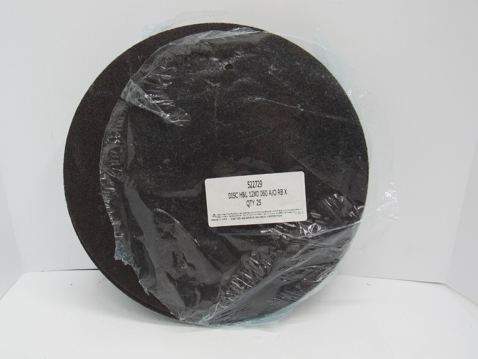 Lot of 25 P60 12″ Sanding Disc 52279 H&L 12×0 060 A/O RB X