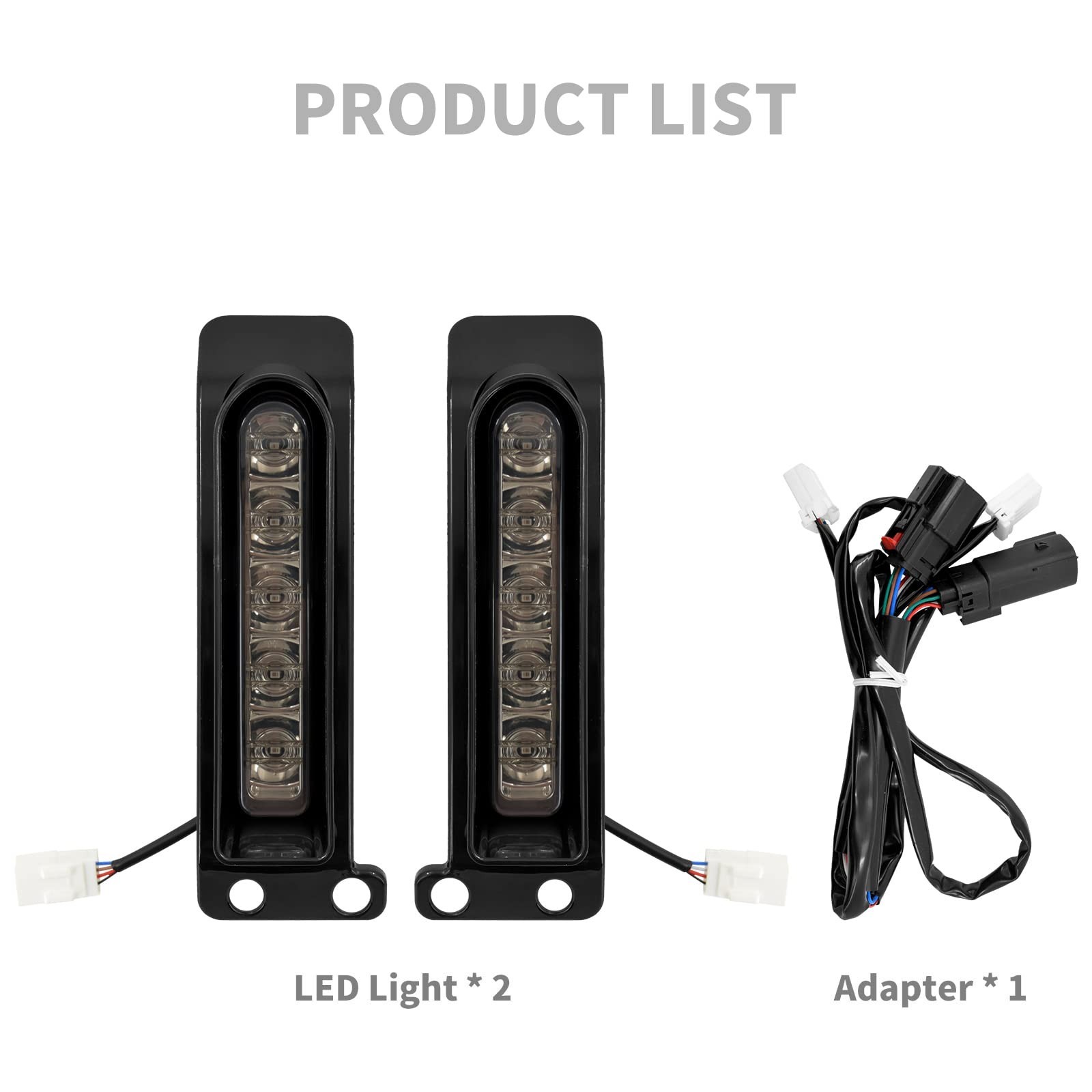 LED Filler Panel Lights Rear Fender Light Turn Signals Fit for Harley Touring…