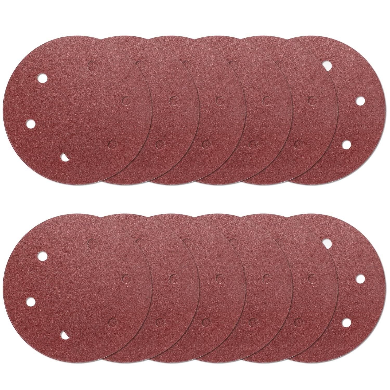 Versatile 12PCS 9 Inch 60 Grit Sanding Discs – Perfect for Wood, Metal, and More