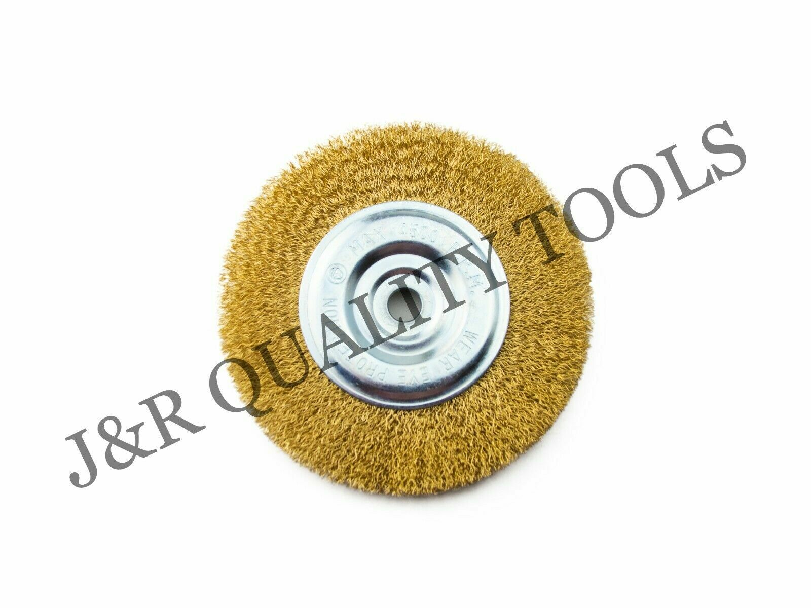 1PC 6” CRIMPED WIRE WHEEL BRUSH WIDE FACE FOR BENCH GRINDER ANGLE
