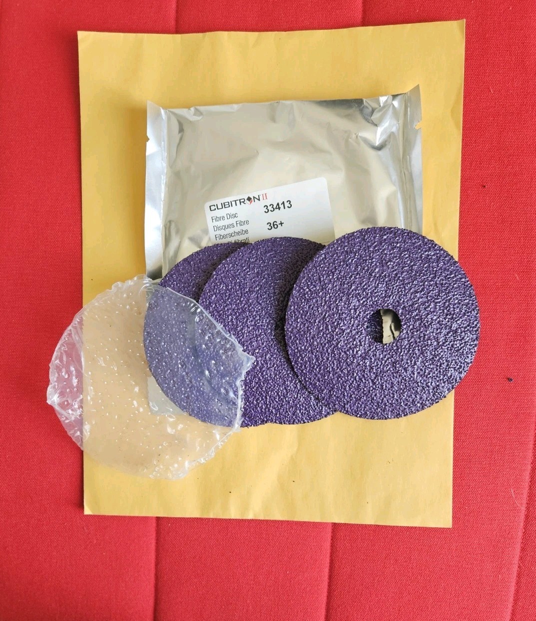 3M Cubitron II Abrasive Fibre Disc 33413 ( 7/8 in × 5 In ) 36+ *** PLEASE READ*