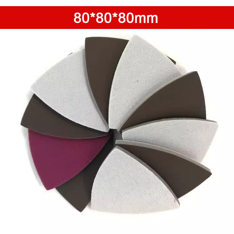 80*80*80mm Delta Sanding Sheets Triangular Detail Wet and Dry Sandpaper Pads