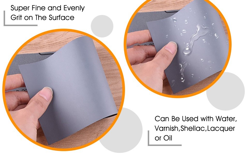 36 Pieces Wet and Dry Sandpaper 3000 5000 7000 10000 Grit Sanding Paper 9×3.6 in