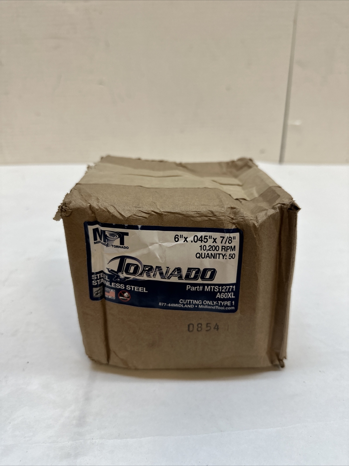 Tornado 6” X 0.45 X 7/8 10,200 RPM Qty 50 Steel Stainless Steel Disc