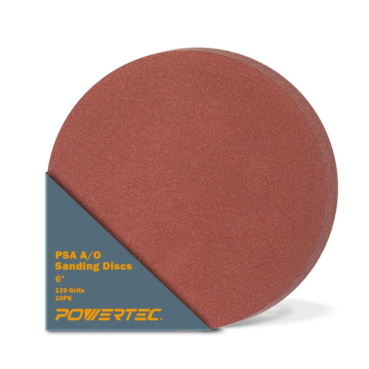 Efficient 6″ 120 Grit Aluminum Oxide Self-Stick Sanding Discs – 20 Count