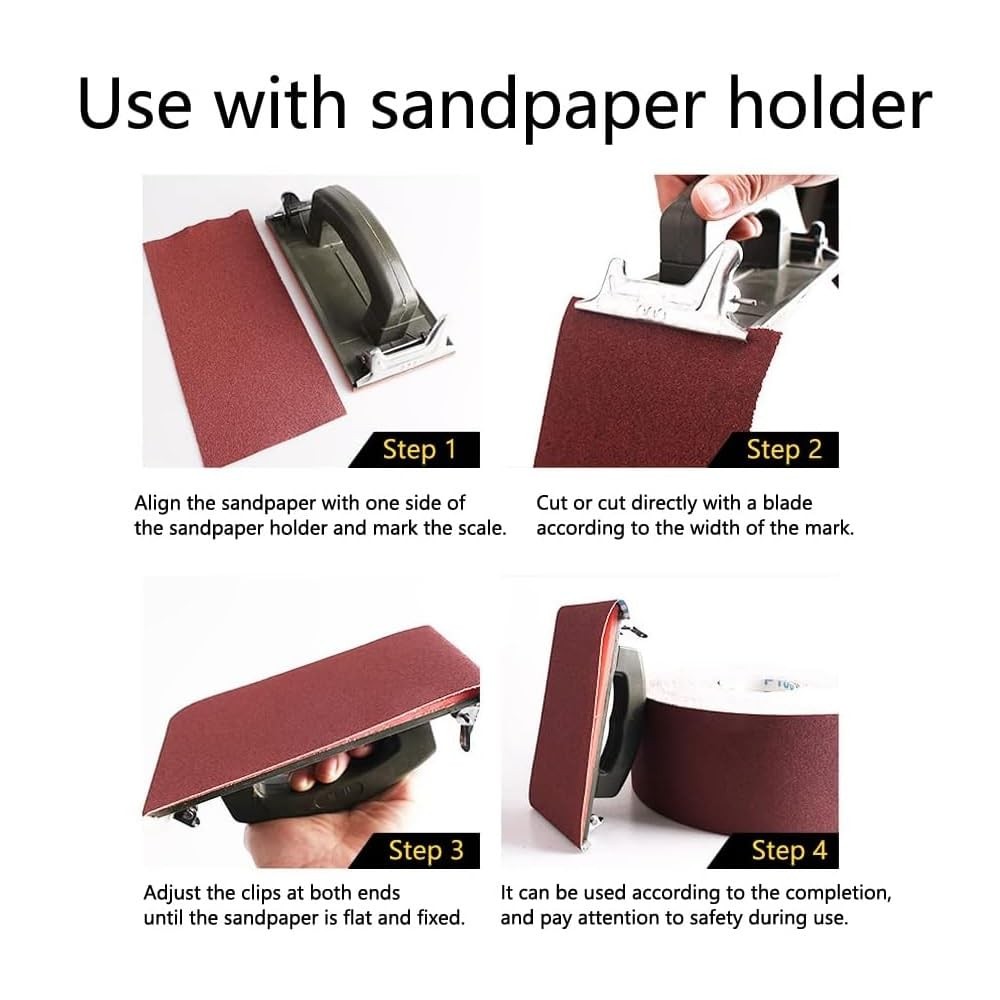 1000 Grit Sandpaper Roll, 1 metre x 115 mm Aluminum Oxide Emery Cloth Abrasive P