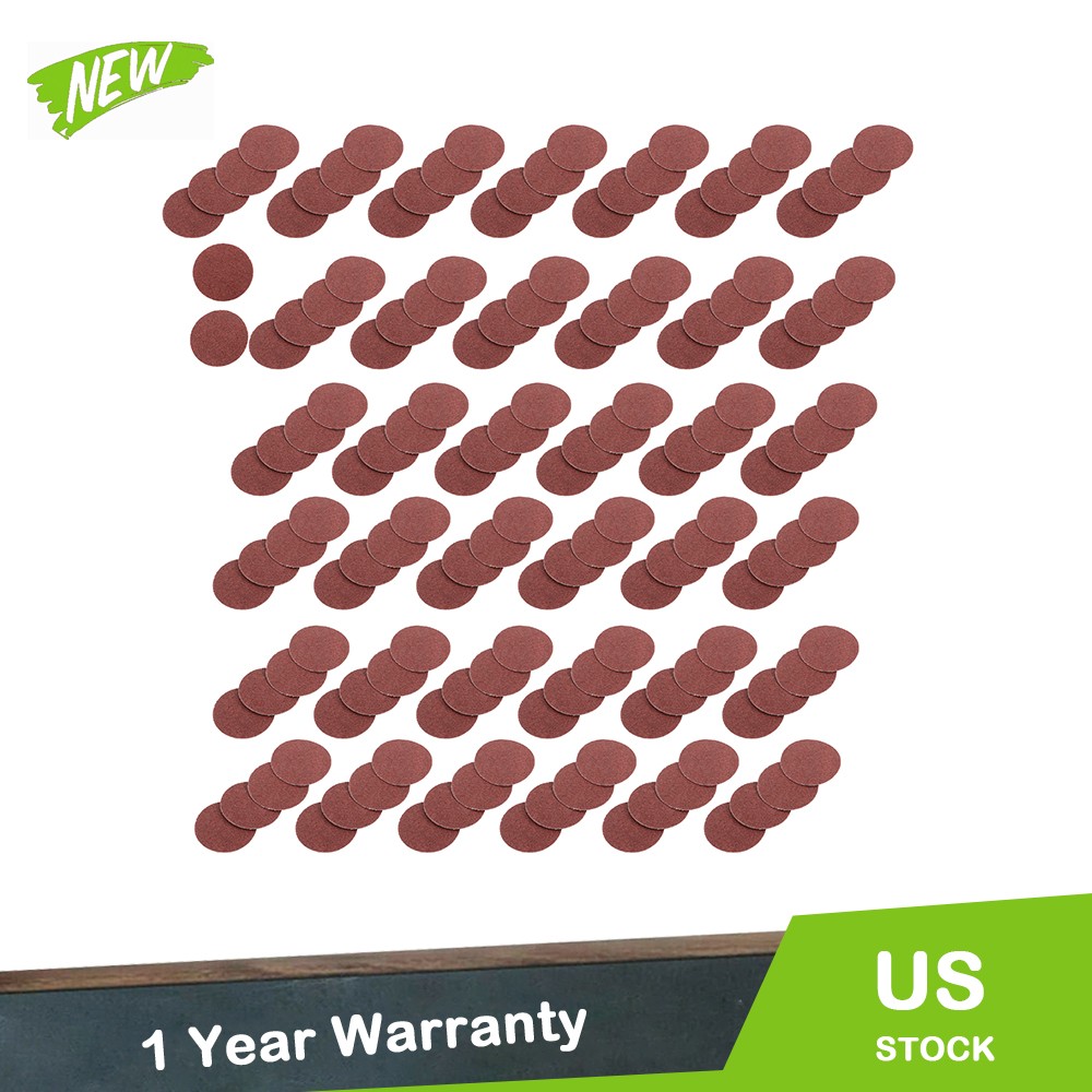 150 Pieces 80 Grit Medium Red Torque Sanding Discs for Die Grinder 2 Inch