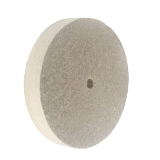 8″ x 1″ Hard Wool Buffing Wheel – 5/8 Inch Arbor Hole Compressed Wool Felt