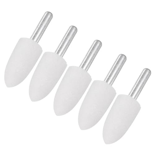 -Pack Abrasive Mounted Stone Grinding Bits, 1/4 in(6mm) Shank Aluminum 16mm 5