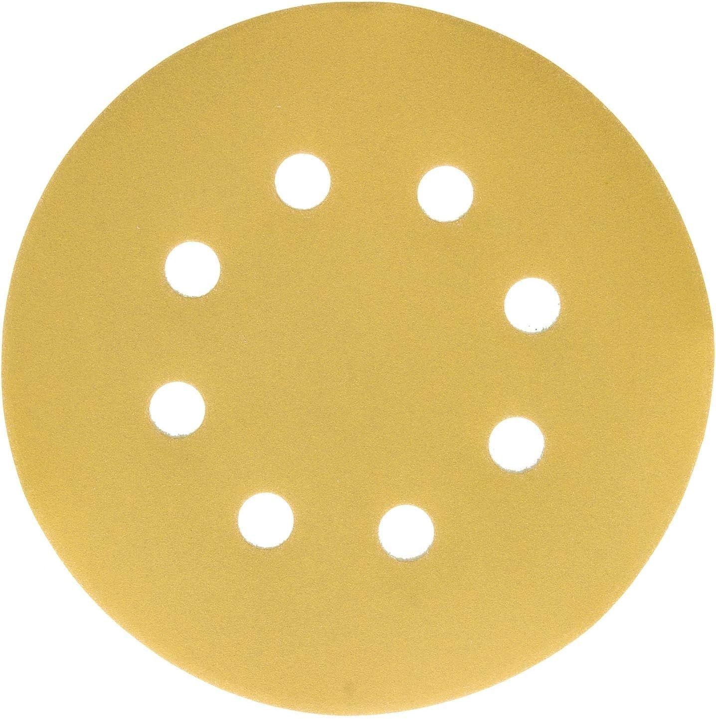 Superior Quality 5″ 600 Grit Sanding Discs – 50 Pack with Dustless 8 Hole Design