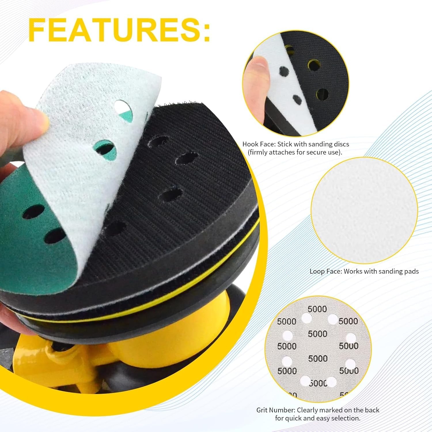 83PCS 5-Inch Sanding Discs Set, 1500/2000/2500/3000/4000/5000/7000/10000 Grit…