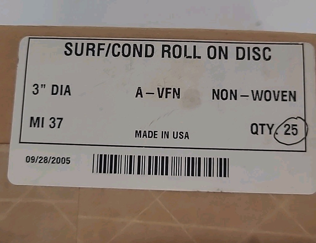 25PCS 3” Fine Surface Conditioning Roll-On Sanding Discs Drill Die Grinder Pads