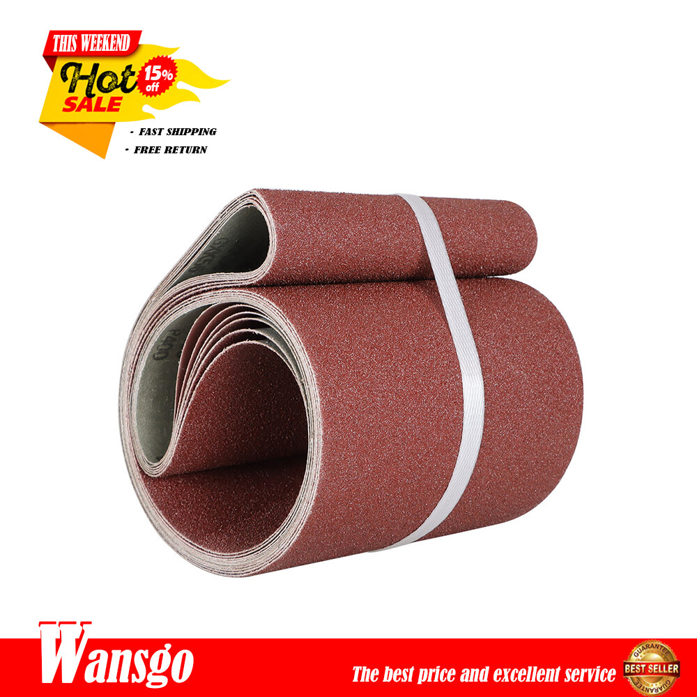 6PCS Sanding Belts 6×48 in 60 80 120 150 240 400 Grit Belt Sander Sandpaper