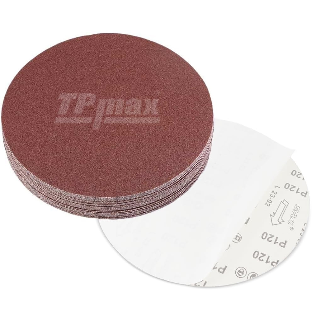 18 Pack 10Inch No Hole Aluminum Oxide Sanding Disc Self Stick Sand Paper