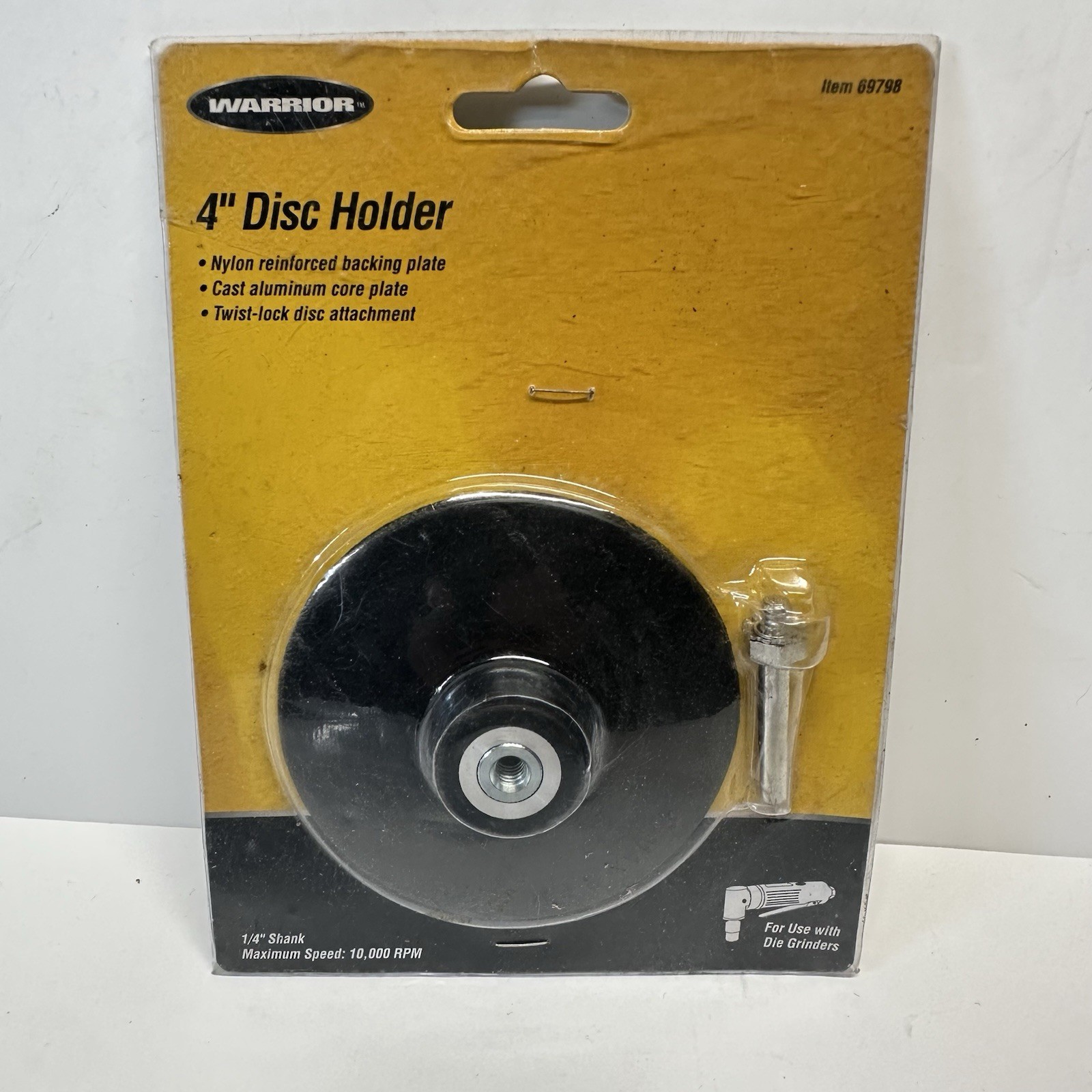 4″ Disc Holder W/ 1/4″ Shank Twist-lock Attach Conditioning Sanding Disc Warrior