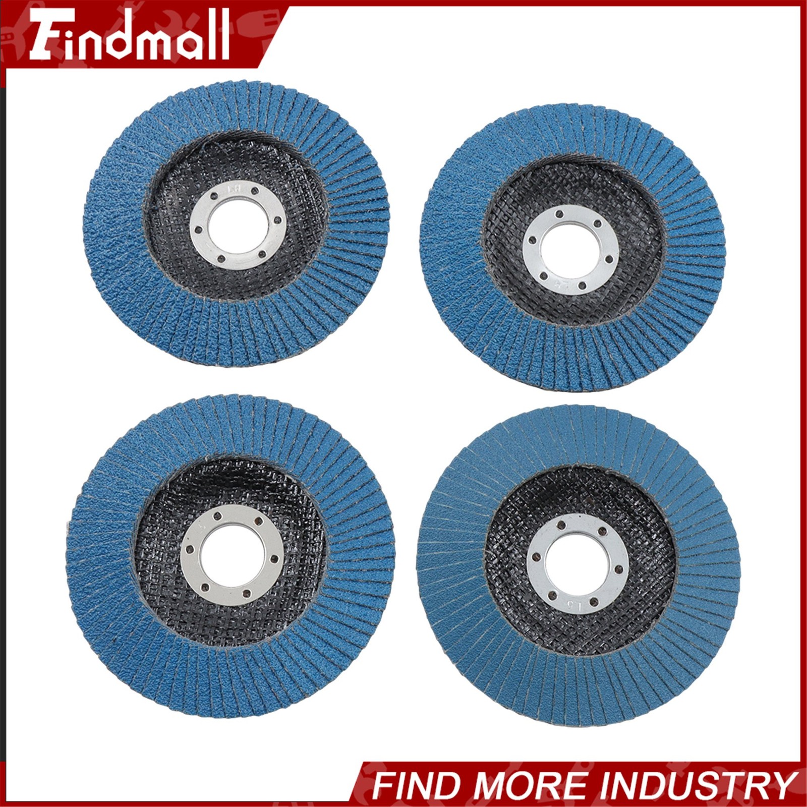 Findmall 20 Pack Flap Discs 4-1/2″ x 7/8″ 40/60/80/120 Grit Grinding Wheels T29
