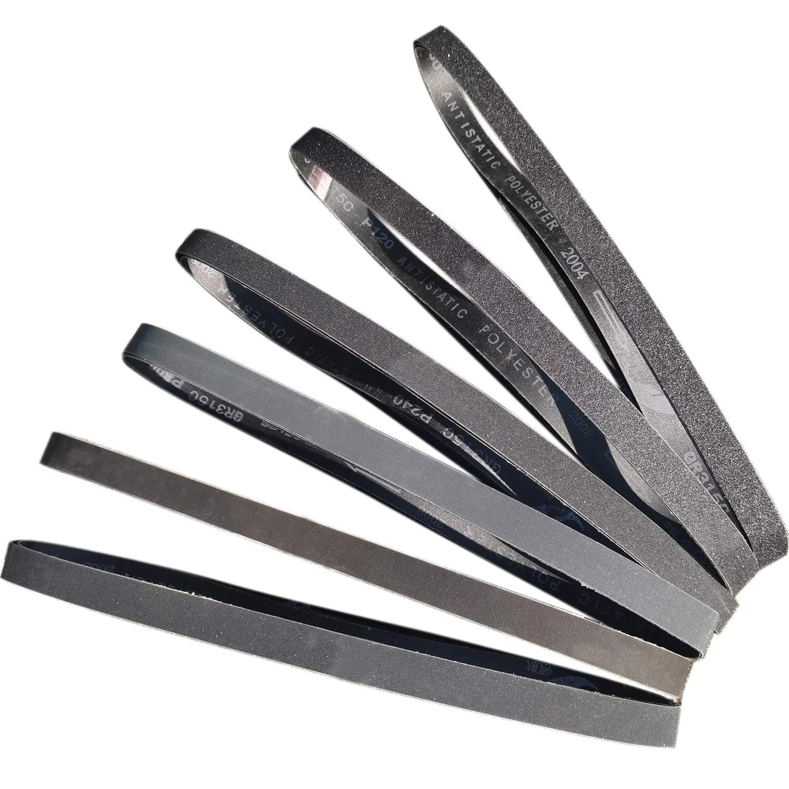 18 PCS 1 X 42 Inch Silicon Carbide Sanding Belts Assortment- 80, 120, 240, 400,