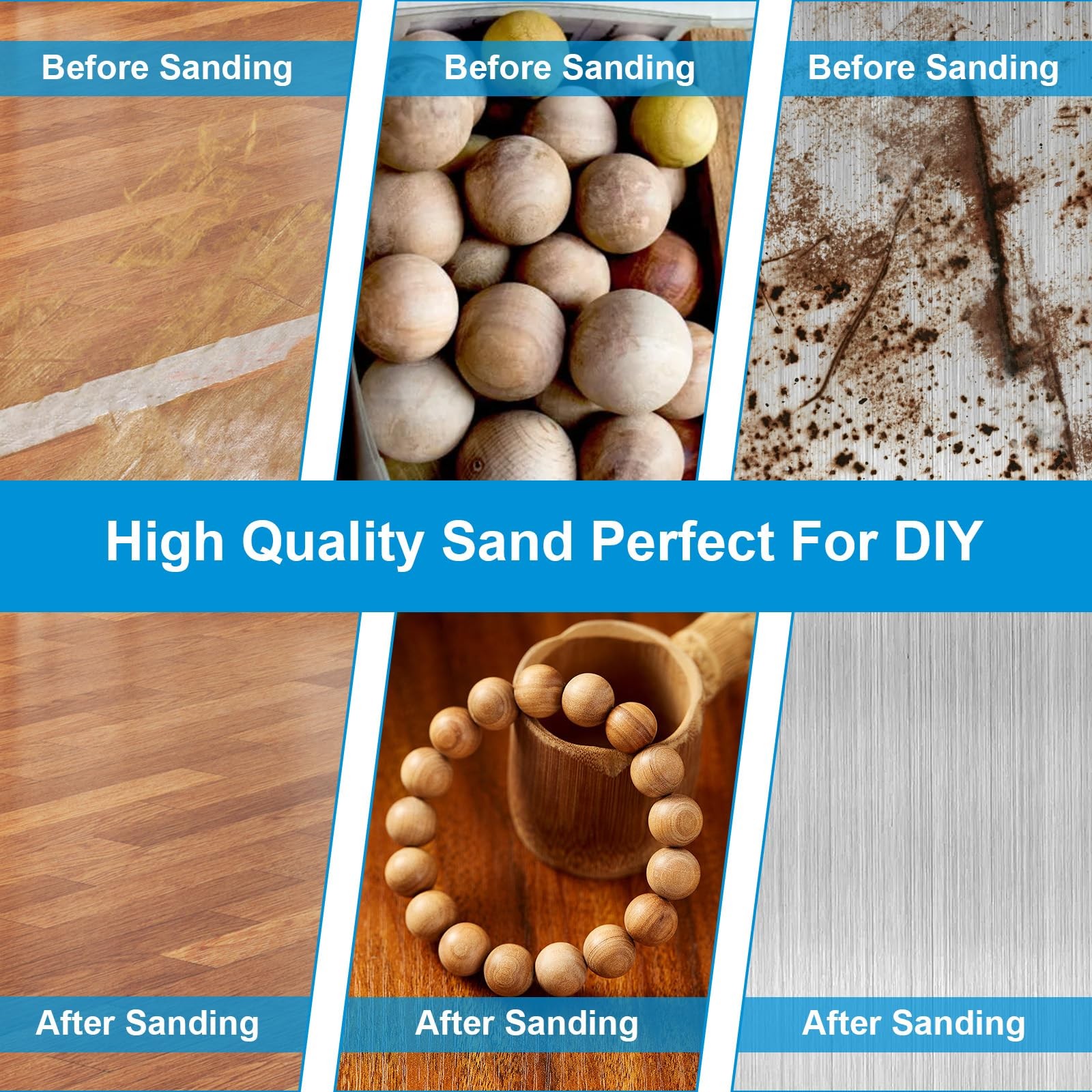Ocasar 55Pcs Mouse Detail Sander Sandpaper, Professional 40 80 120 180 240 Grits