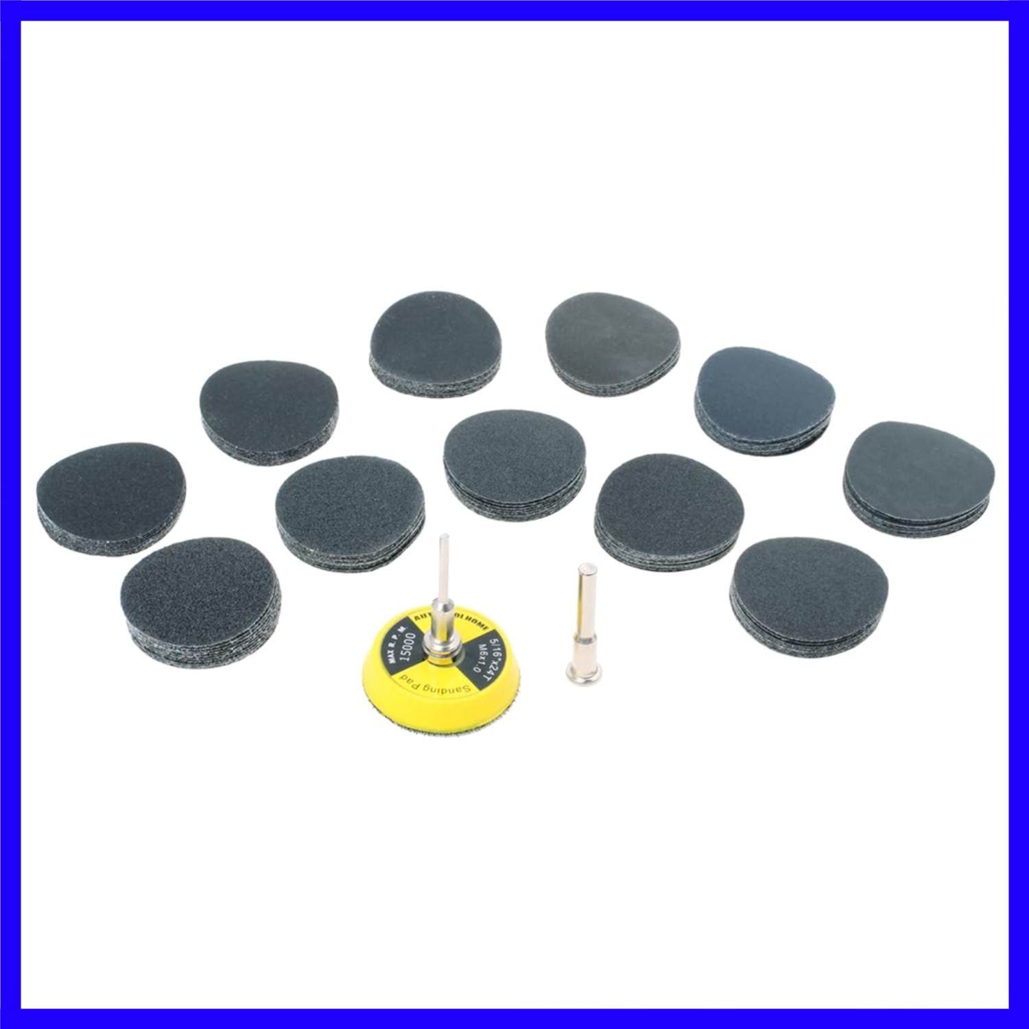113PCS 2 Inch Sanding Discs Set, 60-800 Grit w/1/8 &1/4″ Shank Backing Pad | …