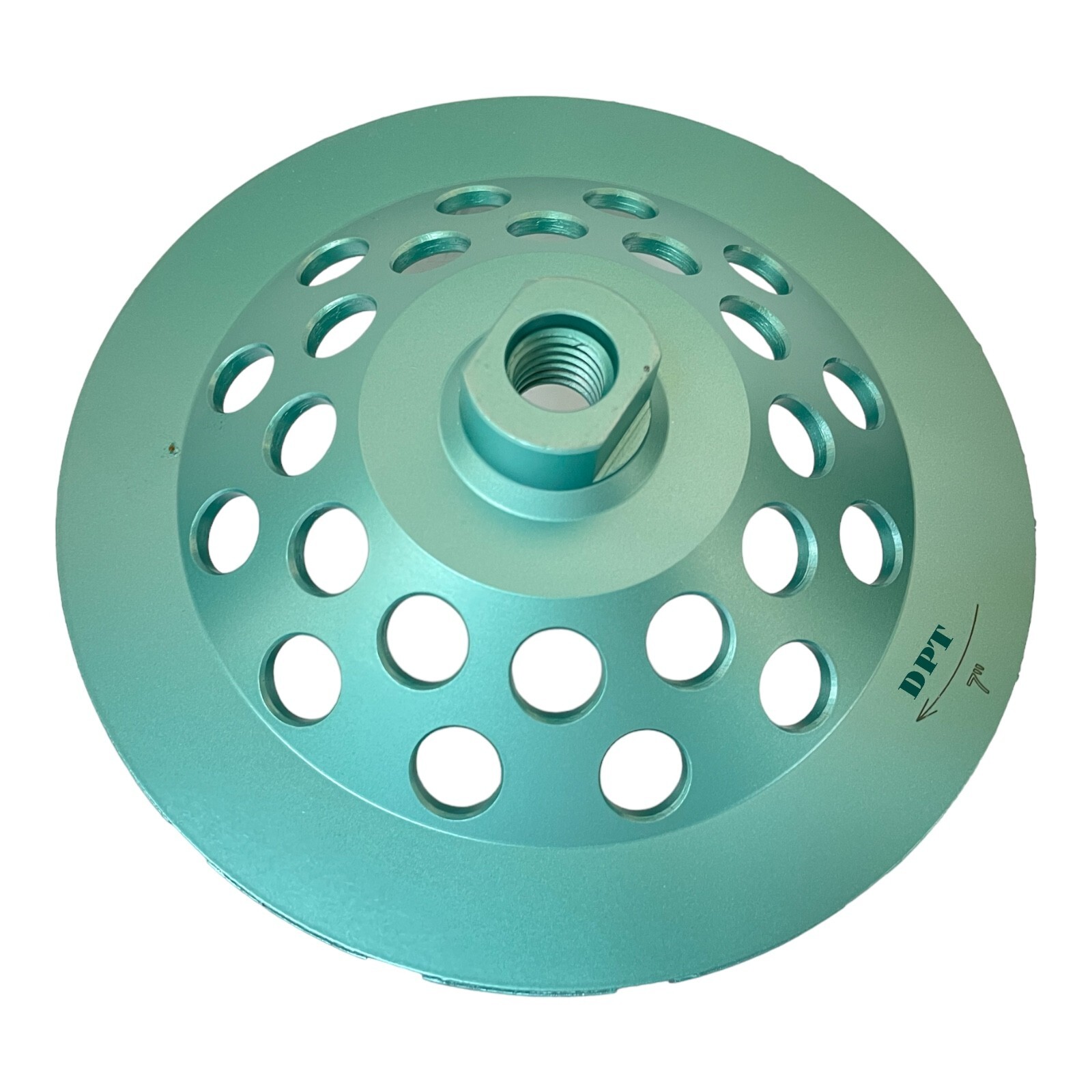 7″ Concrete Grinding Cup Double Row Wheels 28 Diamond Abrasive Seg 5/8″-11 Arbor