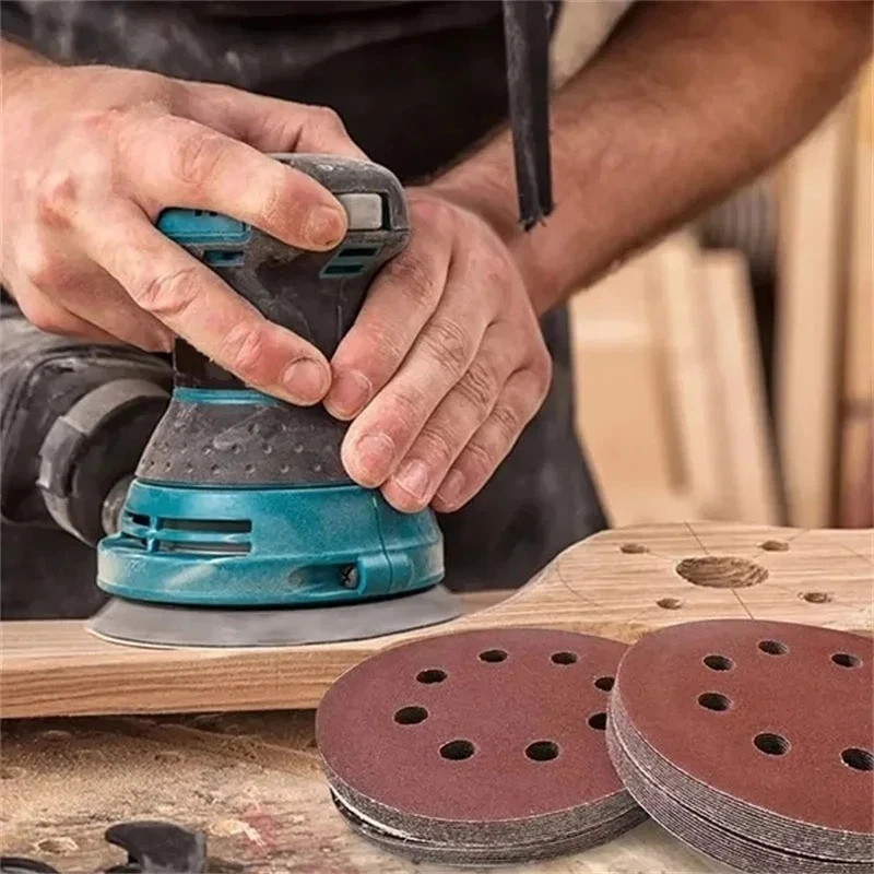 5inch Sanding Discs 40-3000 Grit Hook Loop Sandpaper 8-Hole Orbital Sander Paper