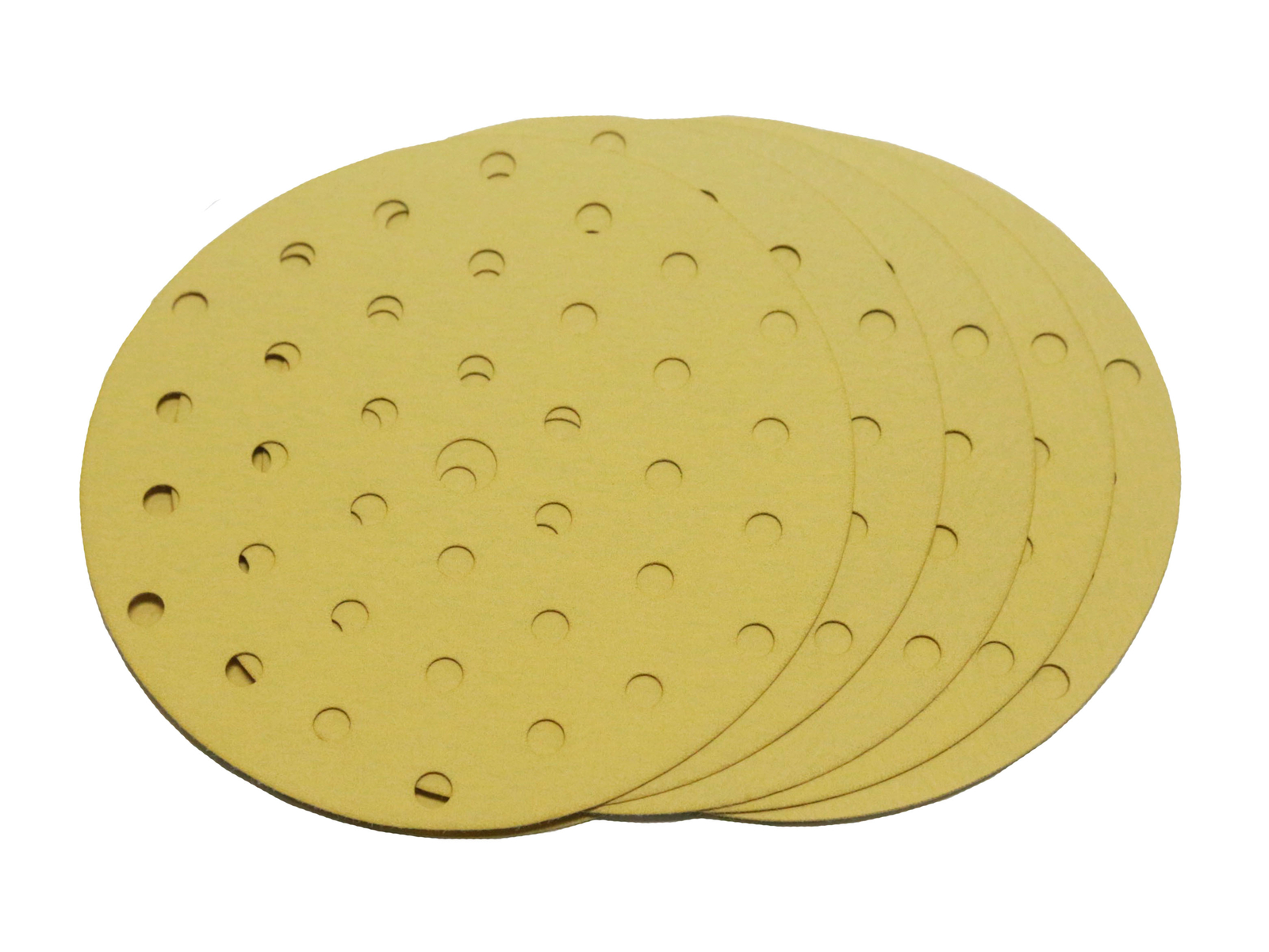 STARCKE AIR 5” x Multi Hole Pattern Gold Hook & Loop Sanding Disc for DA Sander