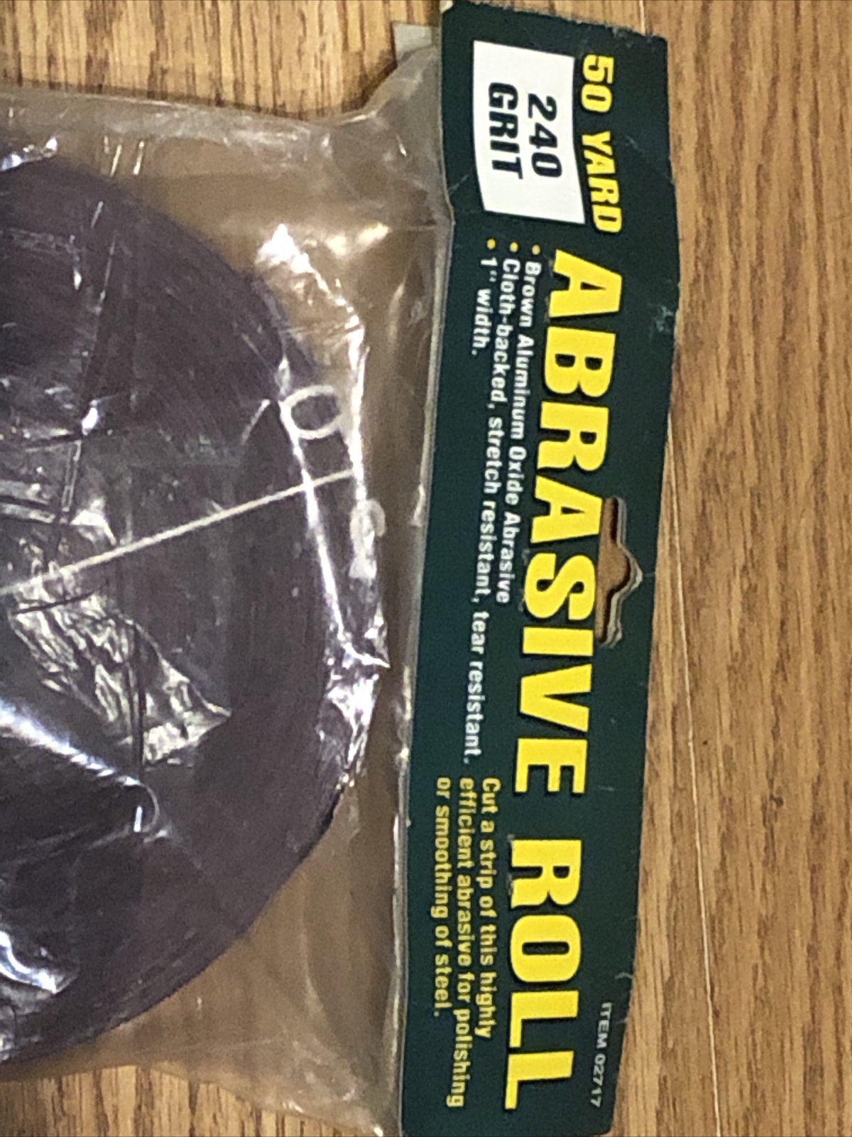 Abrasive Roll 50 Yards 240 grit brown alum ozide cloth backing 1 inch 2c2