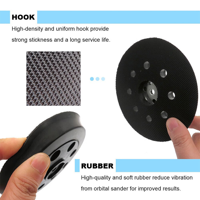 5″ 9 Hole Backing Pad Sanding Disc for Bosch RS032 & RS031 Sanding & Polishing