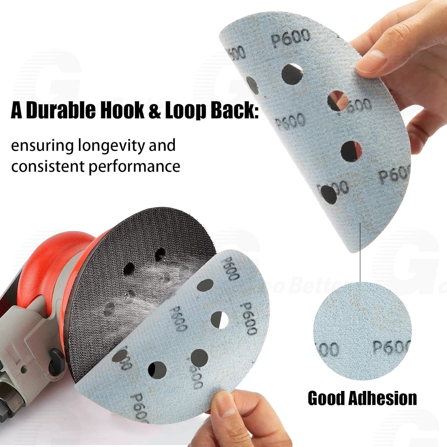 5in Sanding Discs 400-2000 Grit Wet Dry Sandpaper Hook Loop Orbital Sander Paper