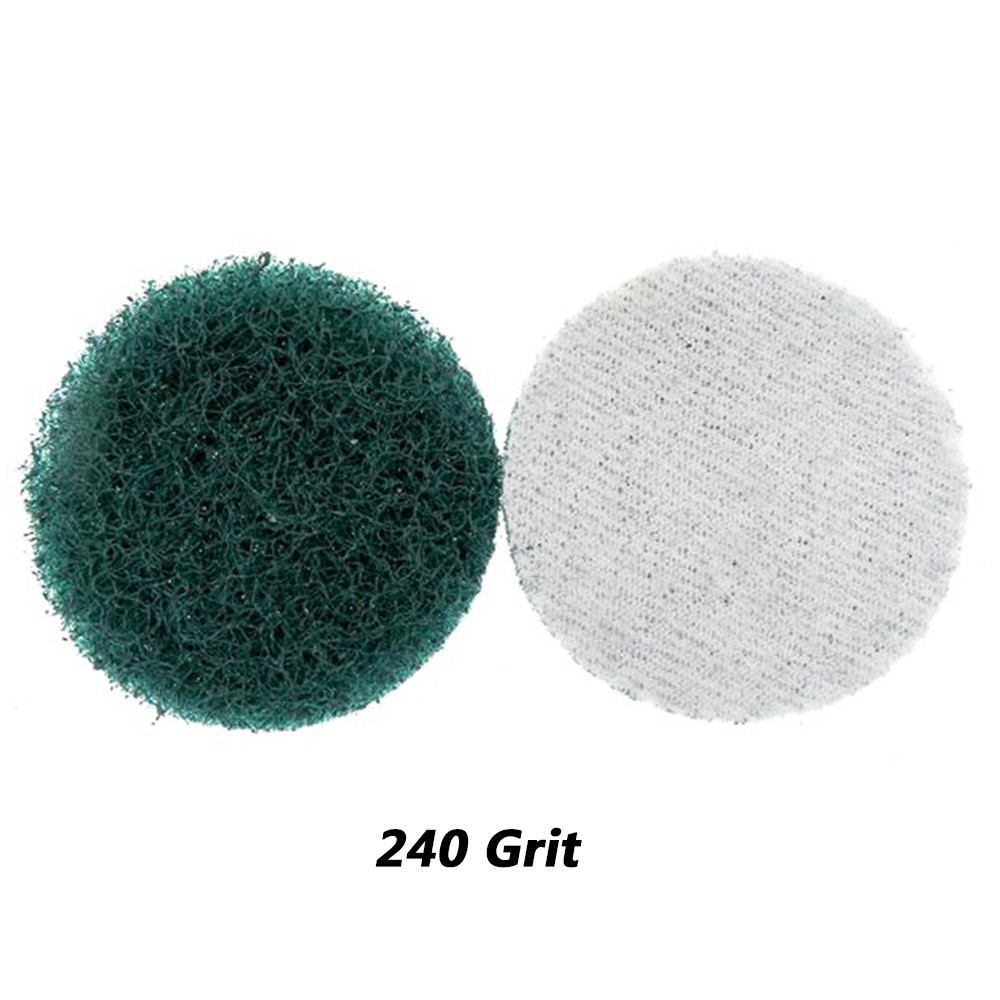 Scouring Pads Ø 50mm 2″ Sanding Discs Hook & Loop Polishing Grit 240# 400# 800#