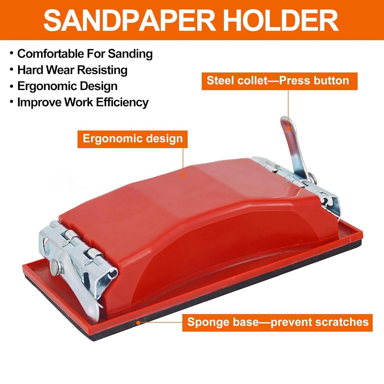Ergonomic Wet & Dry Sandpaper Pack – 42 Sheets in Grits from 120 to 3000