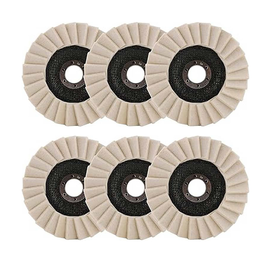 125MM Wool Felt Flap Disc Metal working Polishing Buffing Wheel For Grinder