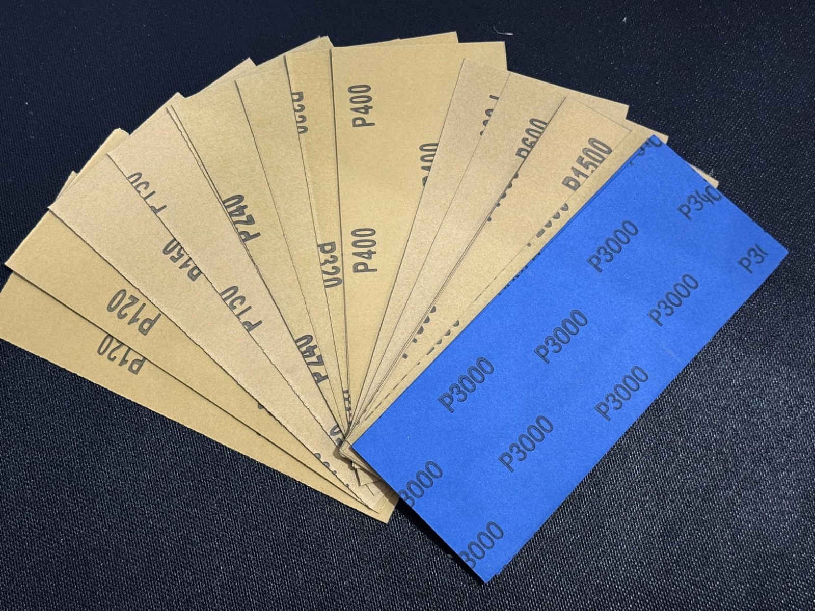 52 Pack Sandpaper Assorted Grit 120 3000 Wet Dry Abrasive Sanding Sheets