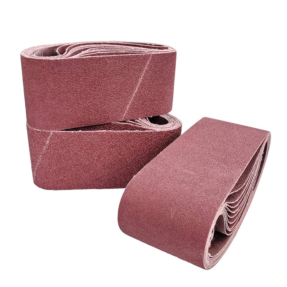 20 PCS 2.5 Inch X 16 Inch Abrasive Sanding Belts – 5 Each of 40 80 120 240 Grit