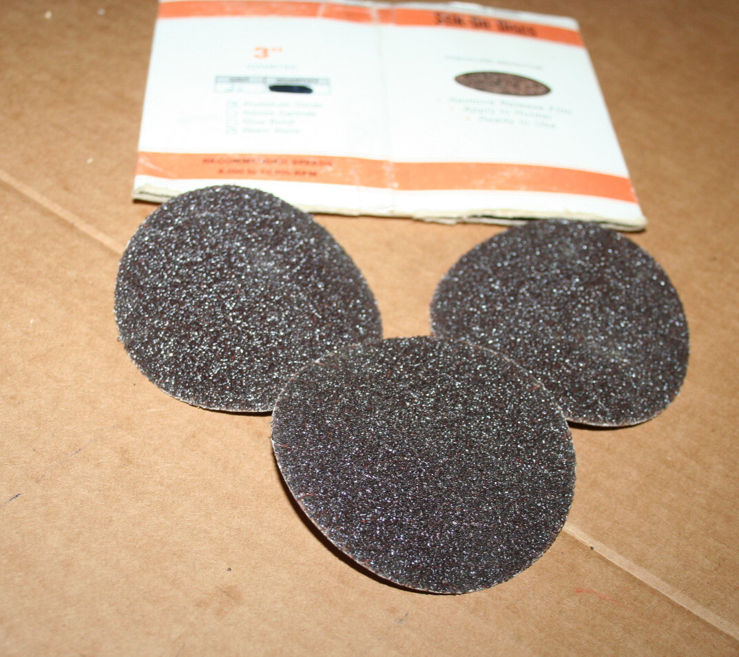 3” Superior Abrasives PSA Sanding Disc 72 Count Aluminum Oxide 36# Grit COURSE