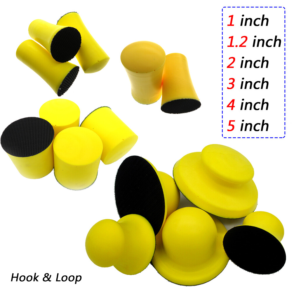 Ø 1/2/3/4/5 inch Hand Sanding Block Hook and Loop Backing Pads for Sandpaper DIY