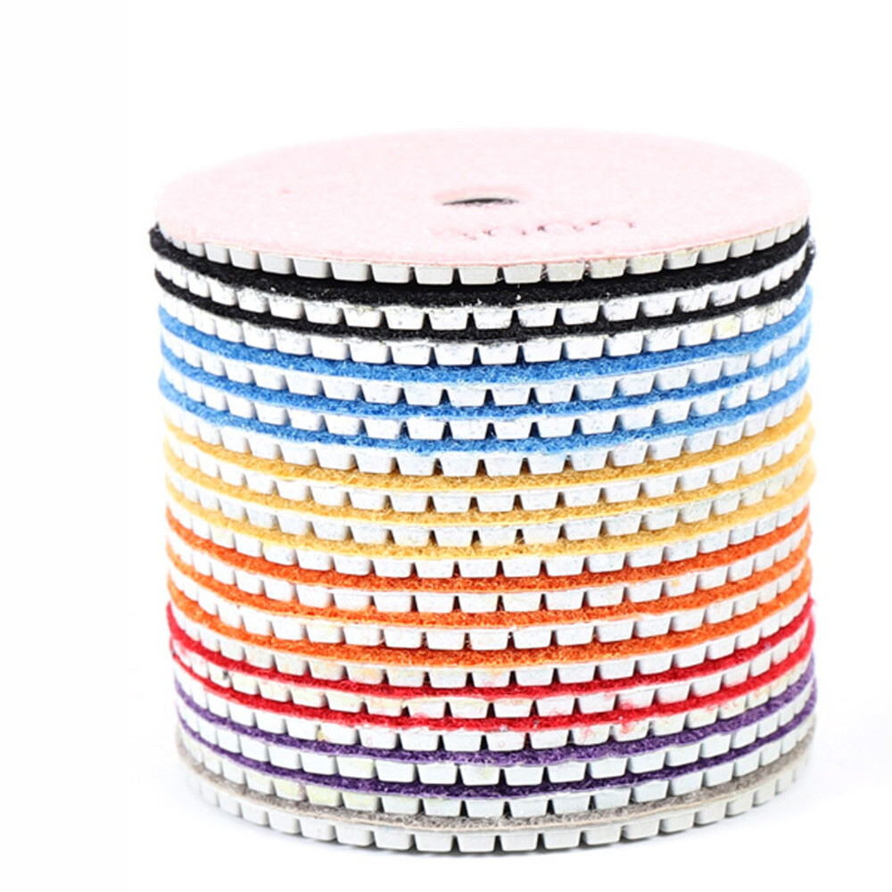 For Grinding & Sanding 19 pcs Polishing Pads 4 inch Diamond Polishing Pads Set