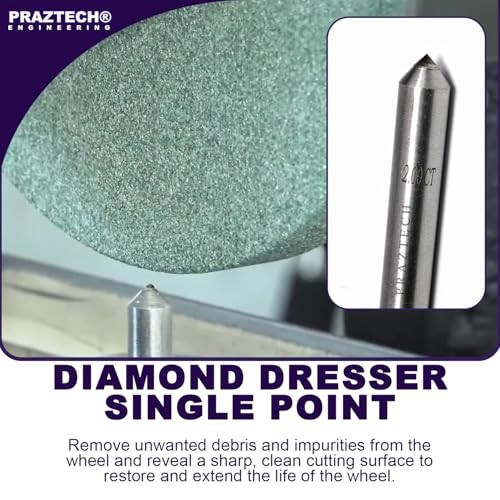 Diamond Dresser Single Point Grinding Wheel Tapered Point Tool 2.00 Carat –
