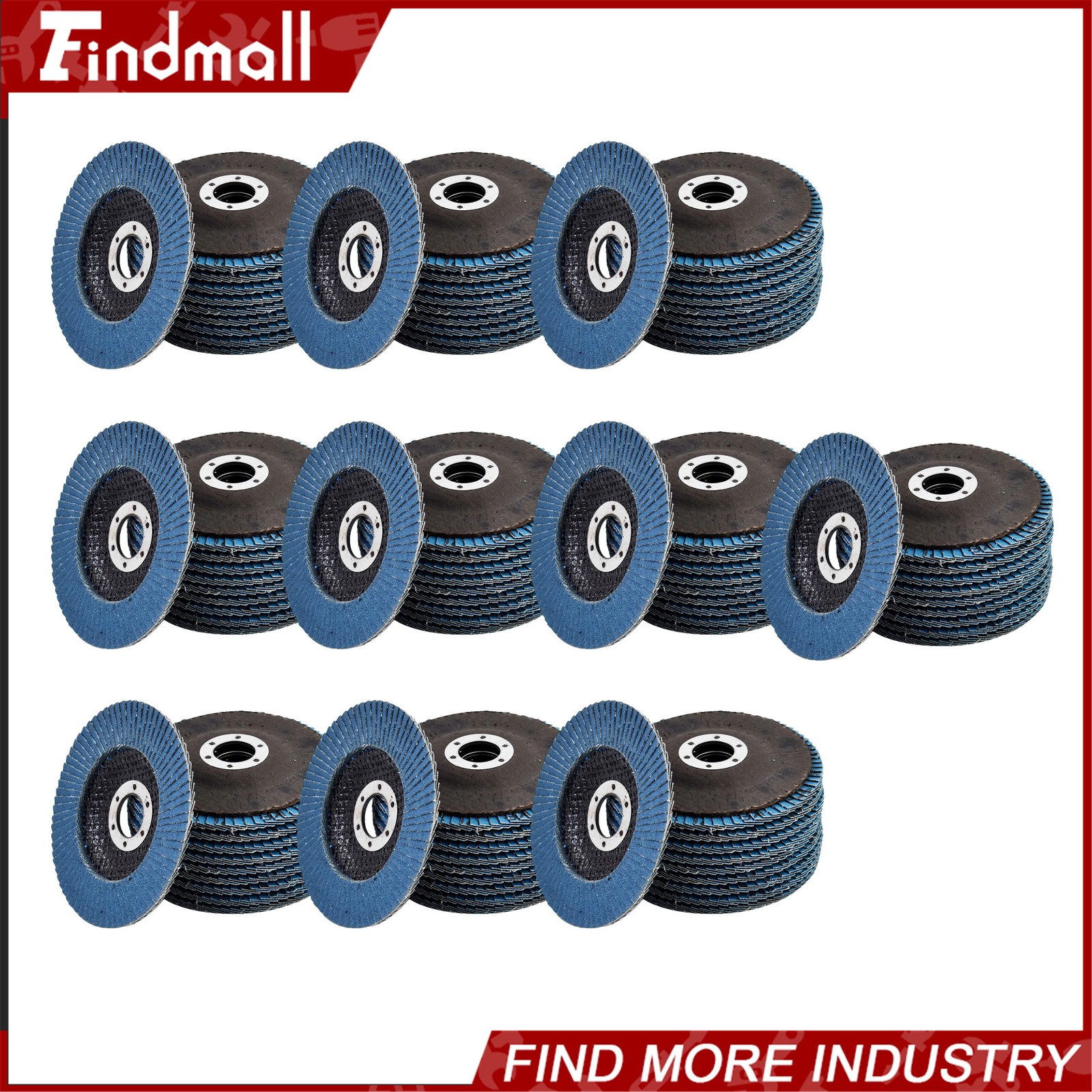 Findmall 4-1/2” x 7/8” Flap Discs T29 Premium Zirconia Sanding Grinding Discs
