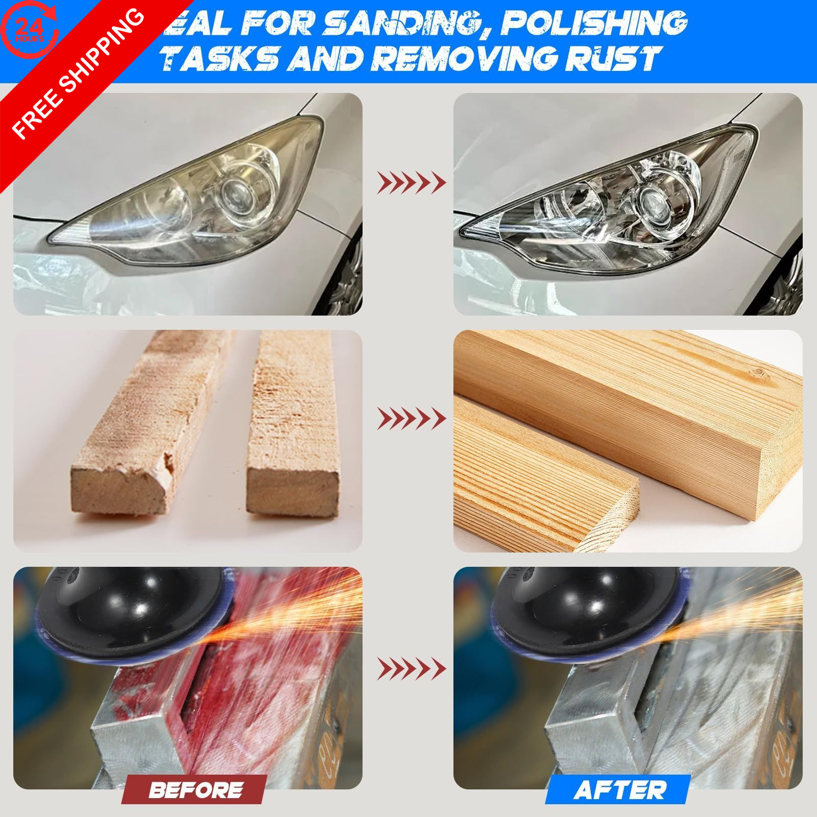100Pcs 2 Inch Abrasive Cartridge Rolls for Rotary Tool 2 inches
