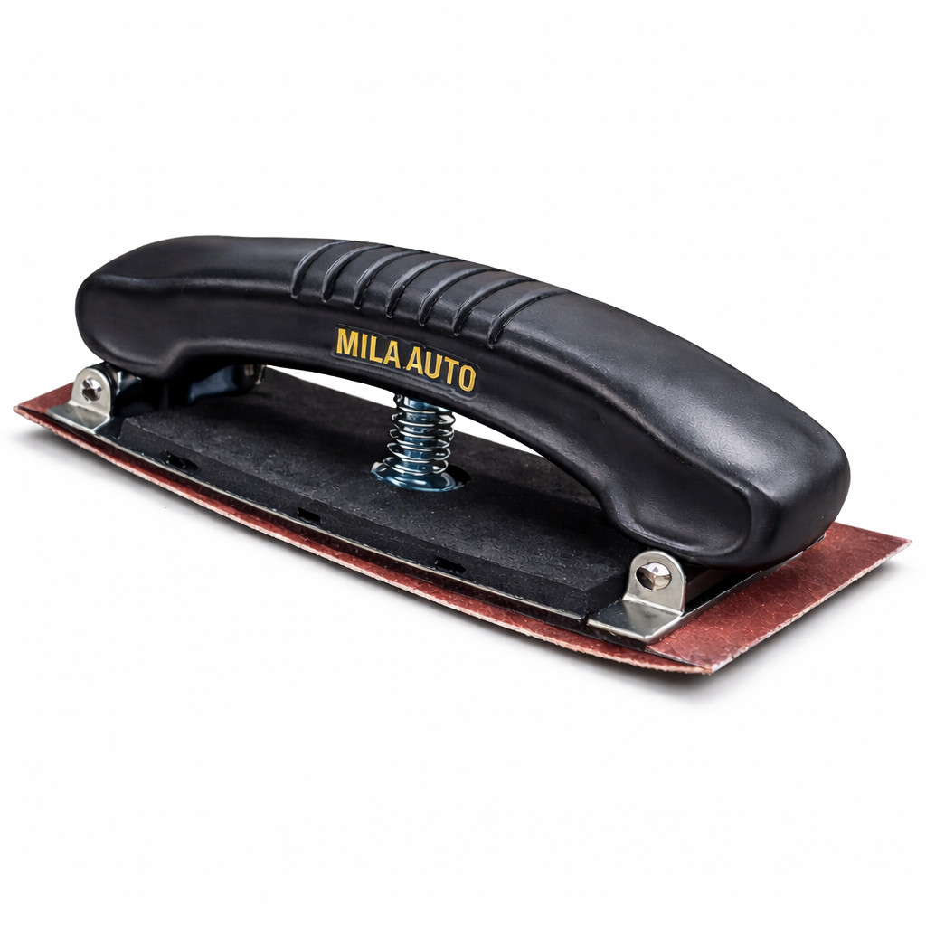 MILA AUTO Flexible Sanding Block – 2.75″ x 7.8″ Hook & Loop Adjustable Hand Sand