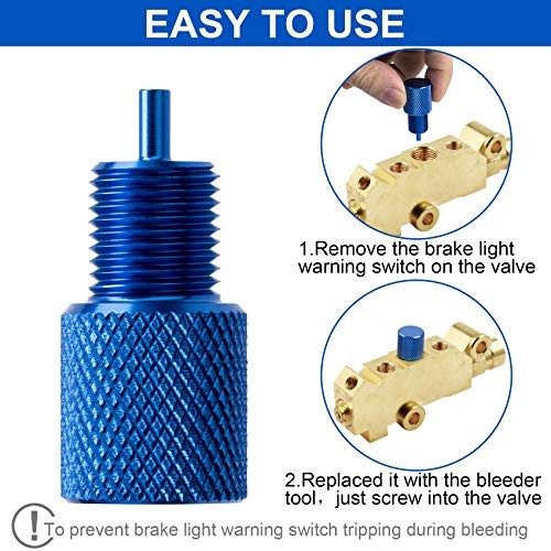 2 Pack Proportioning Valve Bleeder Tool, PV2 PV4 Disc/Drum Brake 2PCS
