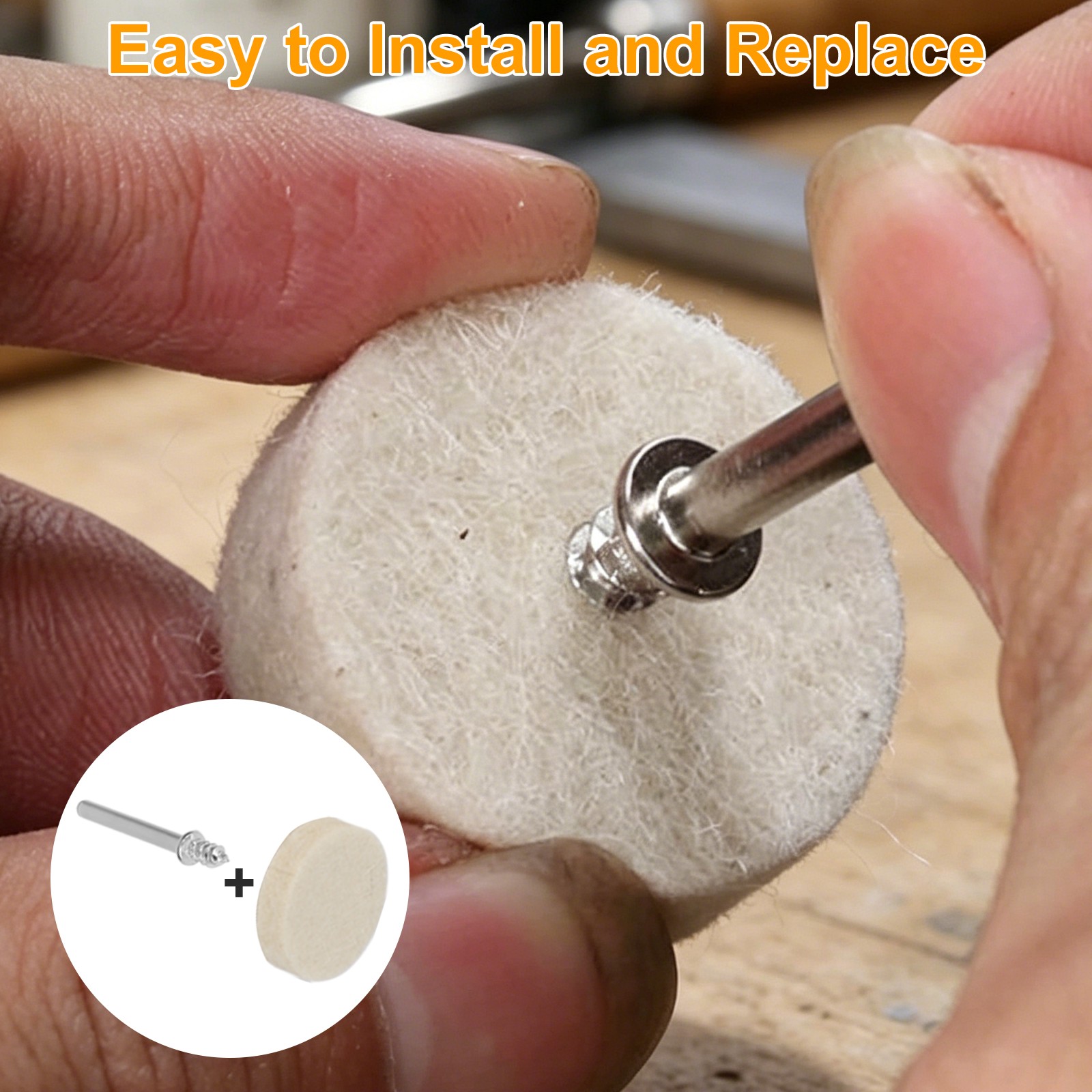 234x Rotary Tool Polishing Kit Buffing Wheels Felt Wool Cotton for Metal Jewelry