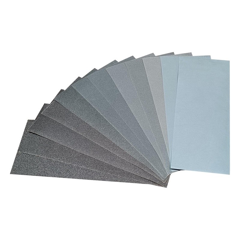 12PCS Sandpaper Assortment 120 150 180 240 320 400 600 800 1000 Grit Wet Dry New