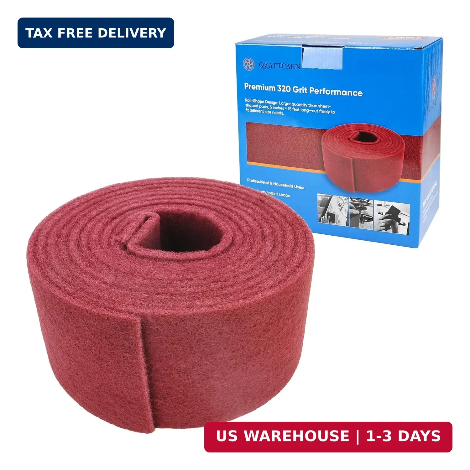 Maroon General Purpose Scuff Pads, Scuffing, Scouring Pad, Sanding, Paint Primer