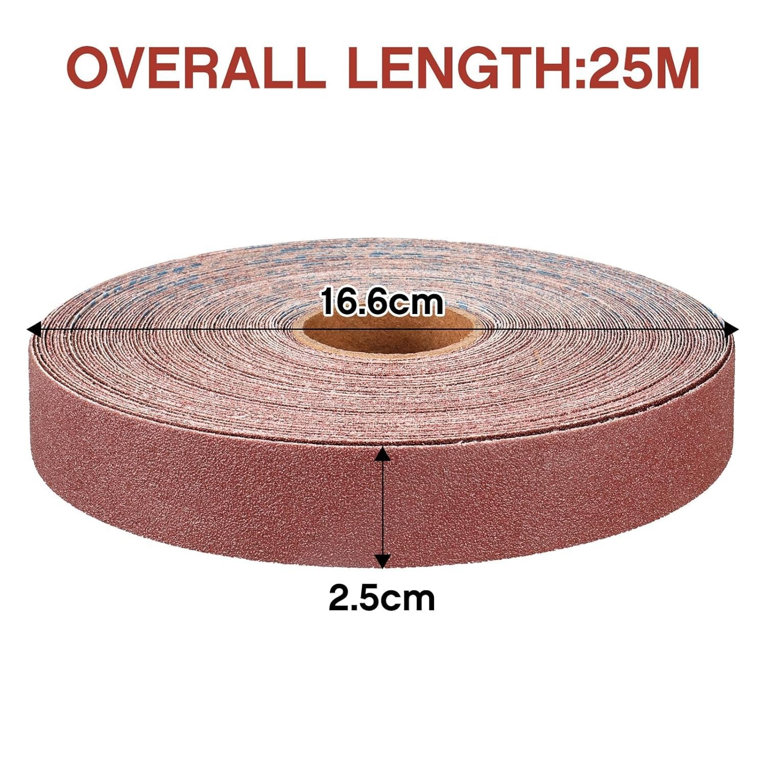 Emery Cloth Roll,120 Grit Continuous Sandpaper Roll 1″ x 85 Feet Sandpaper Ro…