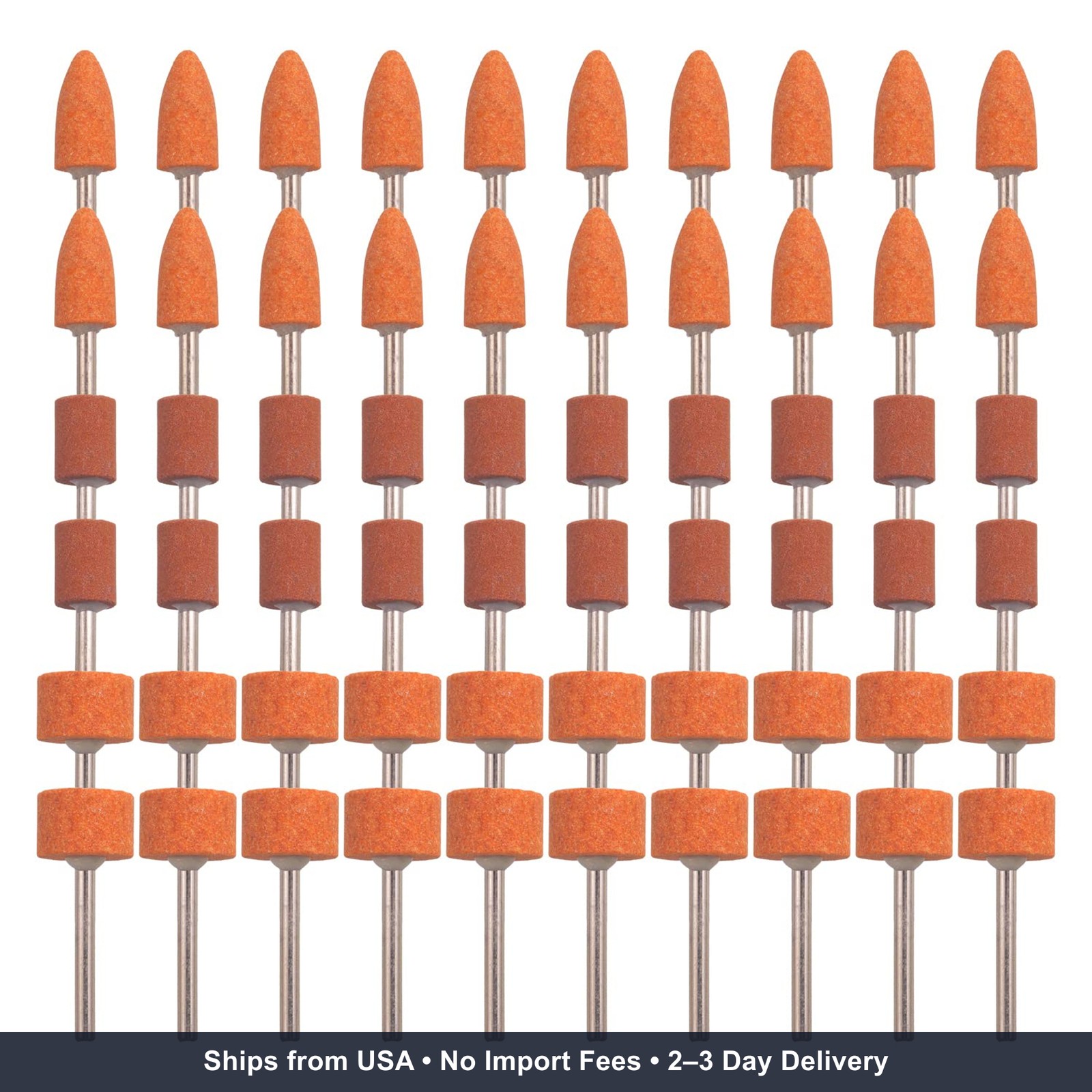 60 Pack Grinding Stone Set 1/8″ Shank, Sanding Drill Bit for Rotary Tool Flap Wh