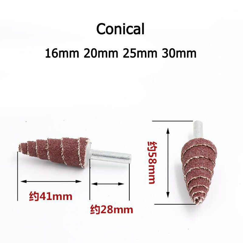 16mm-80mmGrinding Sanding Flap Wheel Abrasive Disc 80 Grit Rotary Tool 6mm Shank