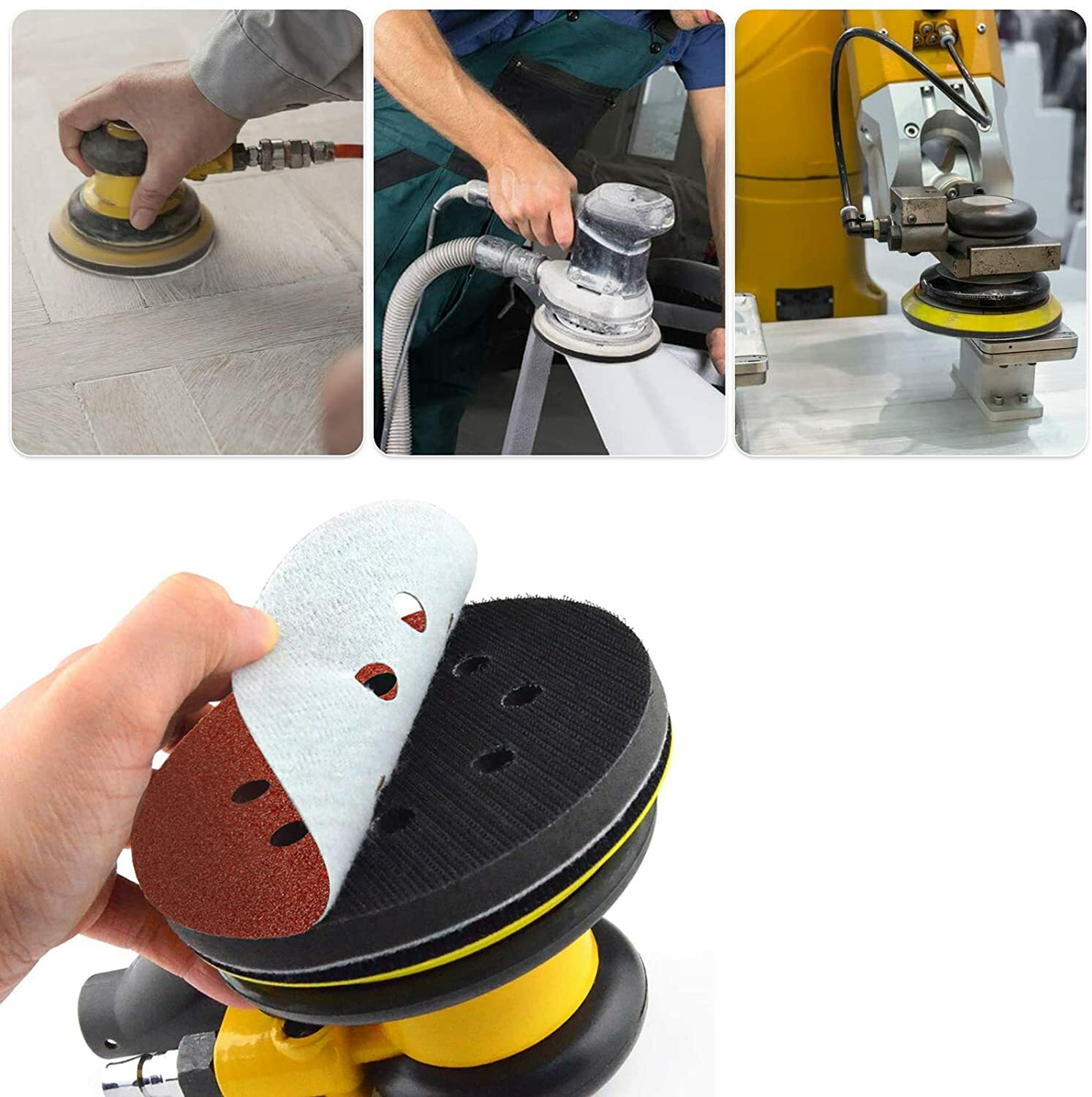 2PCS 5 inch Hook Loop Soft Foam Interface Sanding Disc Sander Buffer Backing Pad